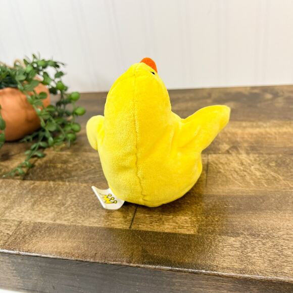 The Manhattan Toy Company 1996 5 in. Yellow Duck Bean Vintage Plushie RARE - Picture 2 of 10